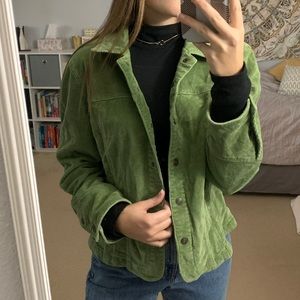 Green 2000’s jacket- corduroy